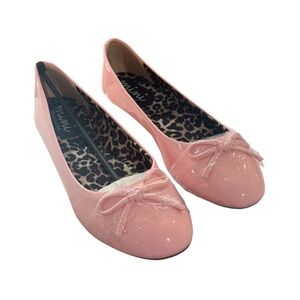 NIB Mini Offline Patent Ballerina Flat Pink